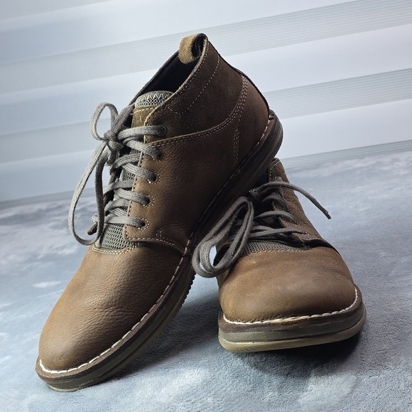 Merrell Bask Sol Mid Chukka Boot Leather Full Grain Sneaker Shoe Size 9.5 - Picture 8 of 8